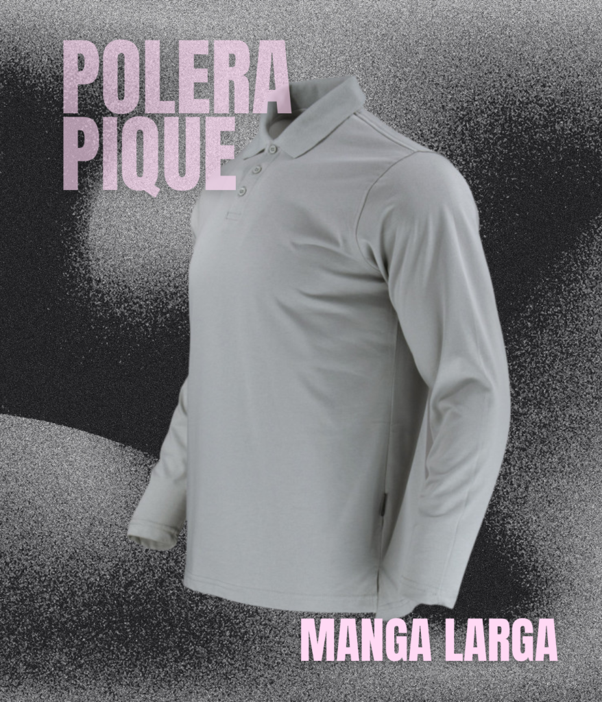 POLERA PIQUE CON LOGO BORDAD