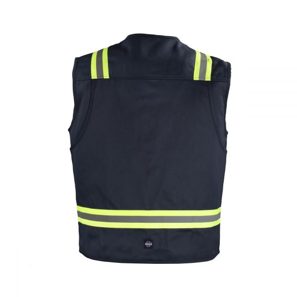 chaleco geologo gabardina dual hi vis con cinta dia y noche 3