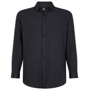 CAMISA OXFORD NEGRA MANGA LARGA