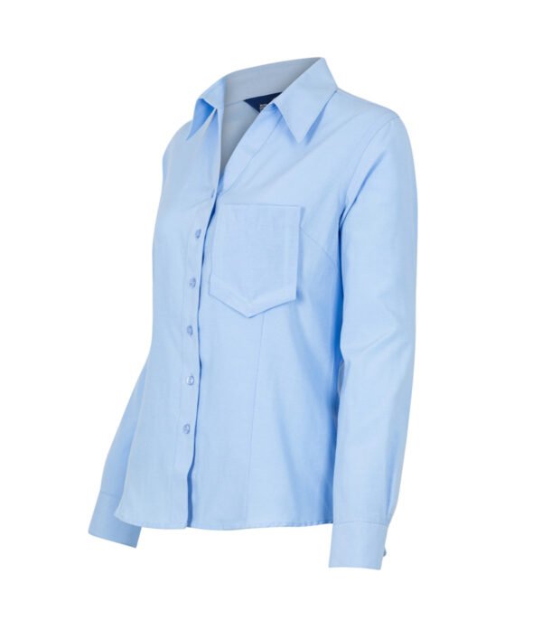 Blusa Oxford Mujer Manga Larga Slim Fit