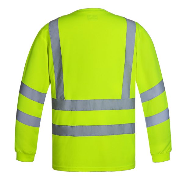 POLERA DRY FIT MANGA LARGA CON CINTA REFLECTANTE