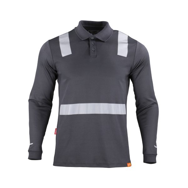 POLERA CUELLO CINTA REFLEXTANTE MANGA LARGA