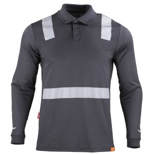 POLERA CUELLO CINTA REFLEXTANTE MANGA LARGA