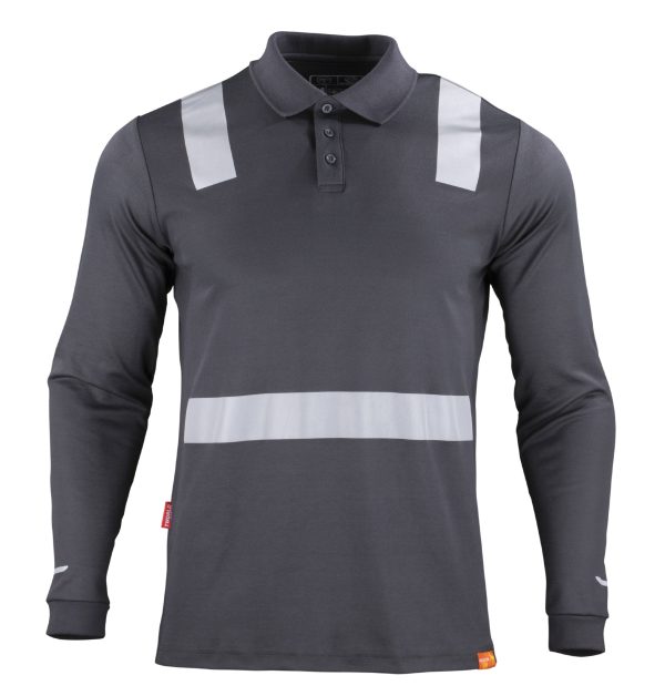 POLERA CUELLO CINTA REFLEXTANTE MANGA LARGA