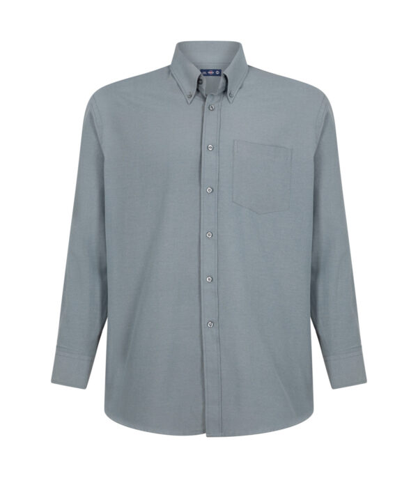 Camisa Oxford Classic Con Bolsillo Manga Larga Hombre