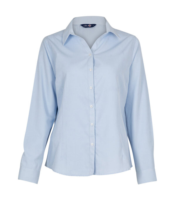Blusa Oxford Light Manga Larga Corporativa