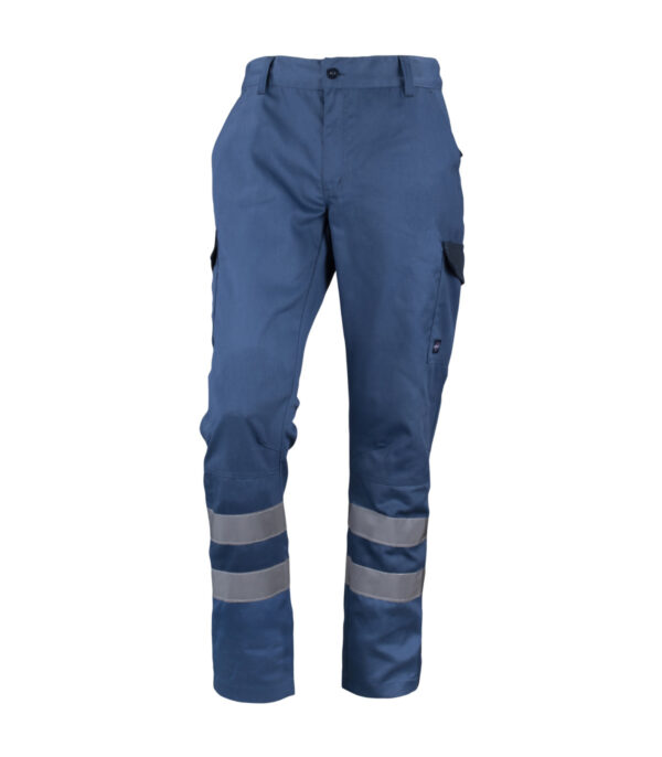 Pantalón Cargo Gabardina Bi-Color Con Cinta Hombre