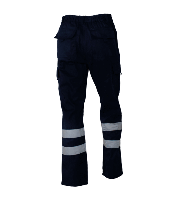 Pantalón Cargo Gabardina Hombre Con Cinta Reflectiva
