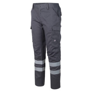 Pantalón Cargo Gabardina Hombre Con Cinta Reflectiva
