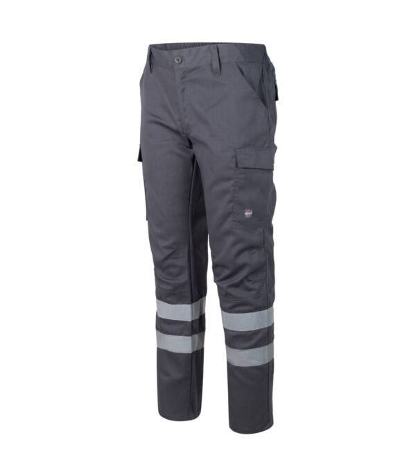 Pantalón Cargo Gabardina Hombre Con Cinta Reflectiva