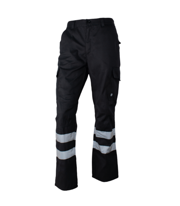 Pantalón Cargo Gabardina Hombre Con Cinta Reflectiva