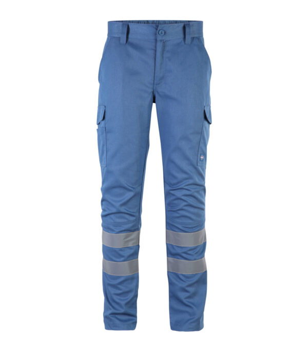 Pantalón Cargo Gabardina Hombre Con Cinta Reflectiva