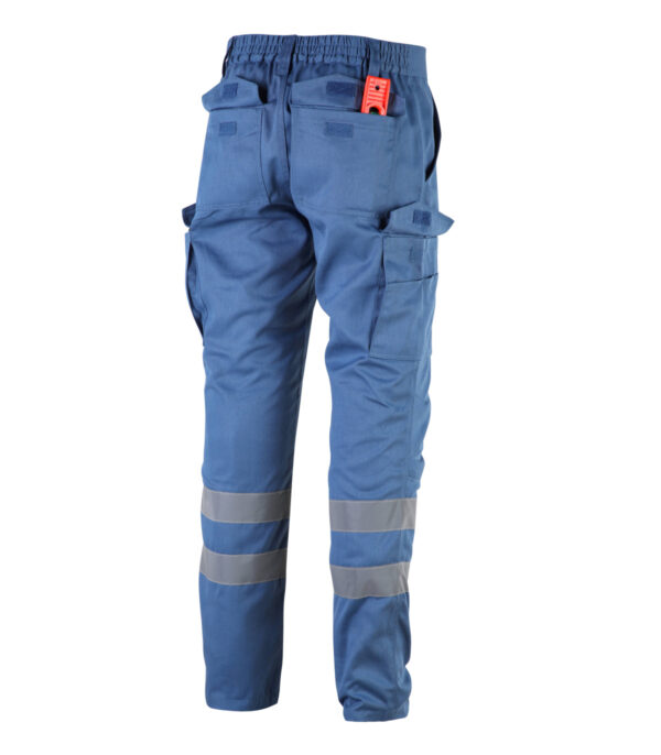 Pantalón Cargo Gabardina Hombre Con Cinta Reflectiva