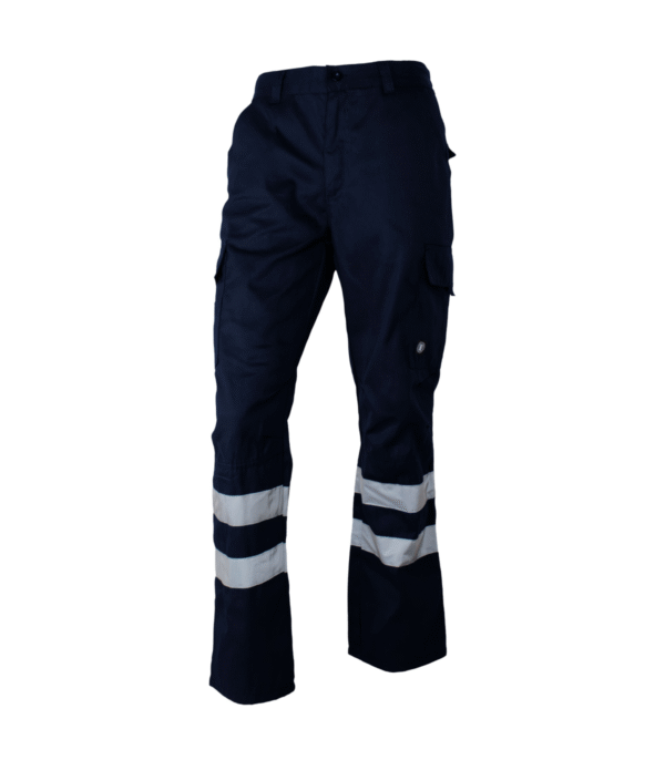 Pantalon Cargo Gabardina Hombre Con Cinta Reflectiva 8 1
